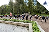 Кросс 1 курс в Парке Победы.
